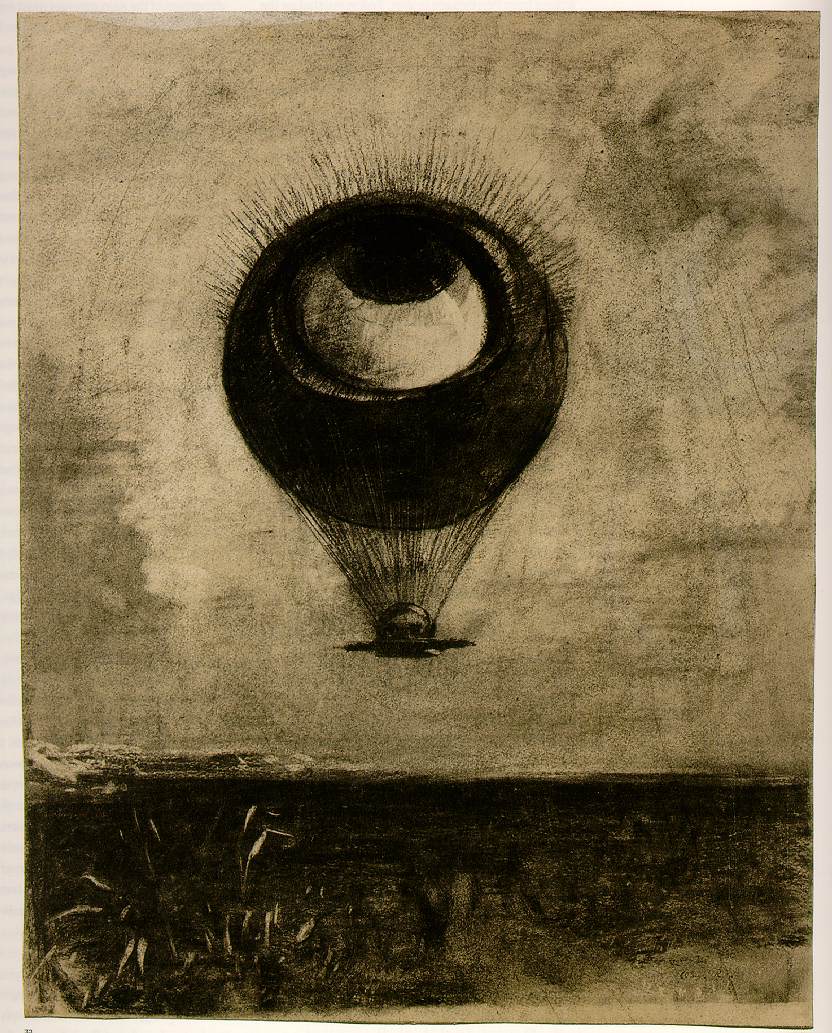 Odilon Redon - L'occhio come un pallone bizzarro si dirige verso l'infinito